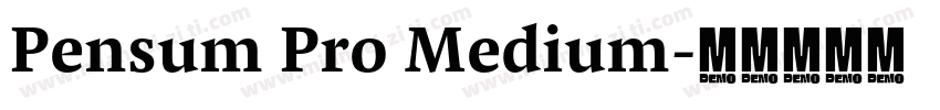 Pensum Pro Medium字体转换